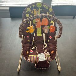 Fisher Price Brown/multicolor Bouncy Vibration Chair $25