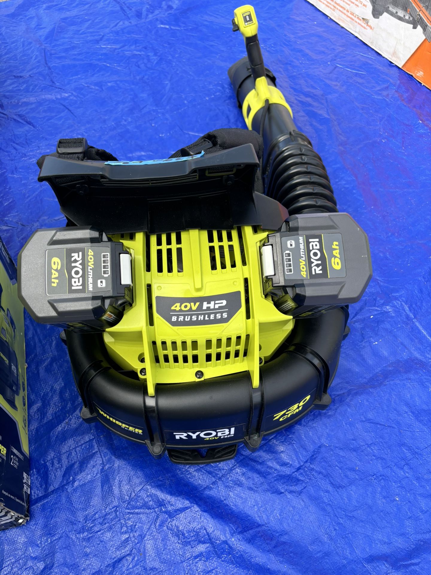 Ryobi 40v Brushless Cordless Backpack Blower Kit