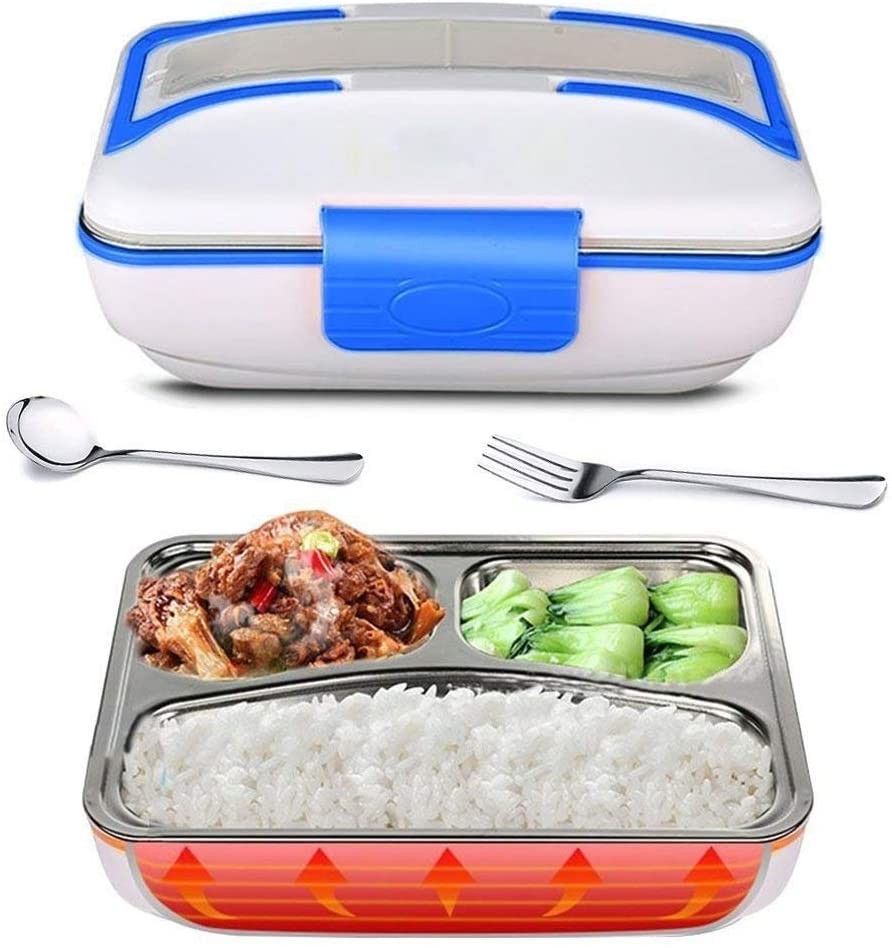 Electric Lunch Box, 110V Portable Bento Lunch Heater Heavy Duty Food Warmer with Removable 304 Stainless Steel Container for Home Office School