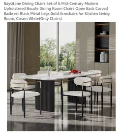 Set of 6 Dining Chairs