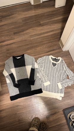 2 Large women’s sweaters - read description