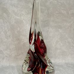 2007 16" Rollin Karg Signed & Dated Art Glass Sculpture