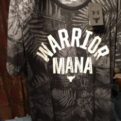 New Under Armour Project Rock Warrior Mana Shirt Men Size XL