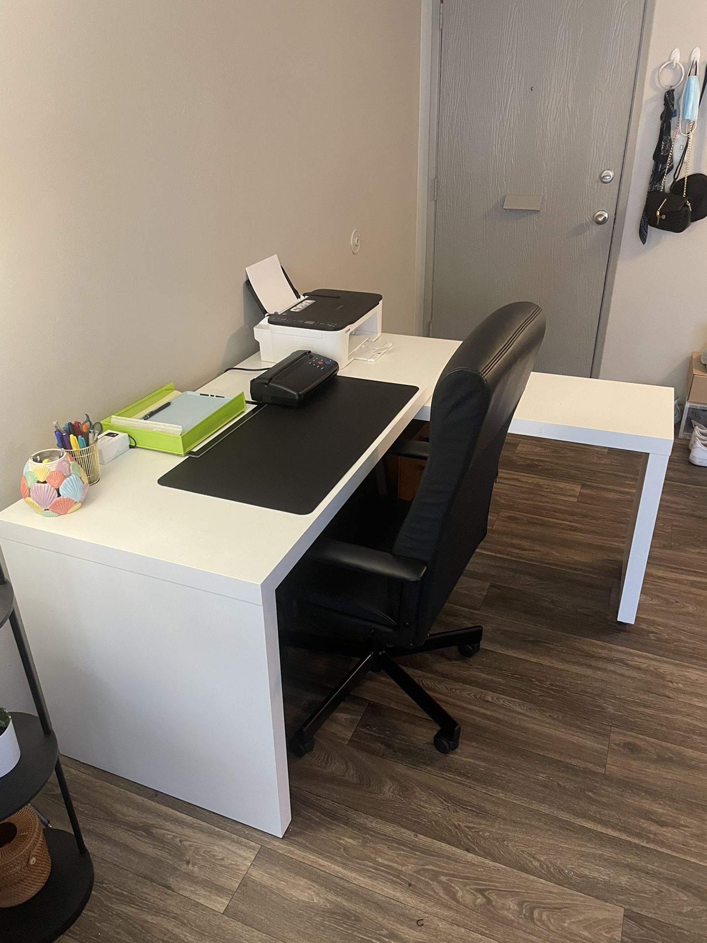 IKEA Desk, White, 5’23” L x 2’ W