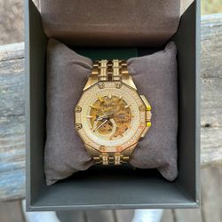 Bulova Automatic Gold Crystal Watch – Lightly Worn- Holiday 🍁