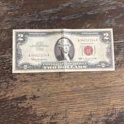 Red Series $2 Bill