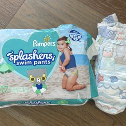 20 Pampers Splashers Disposable Swim Pants / Diapers - Large