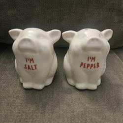 Pig Salt and Pepper Shakers - Ceramic
