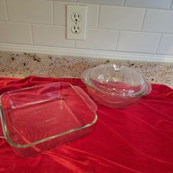 Pyrex 8x8x2" Baking Pan & Casserole Dish Set