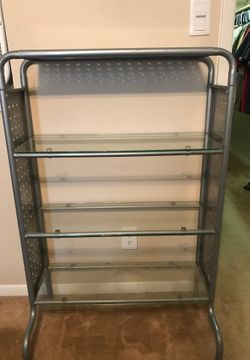 Metal/glass shelving