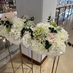 ✨ Elegant Wedding Flower Pedestal Stands – Gold (Set of 2) – 50” Tall