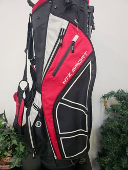 Hot-Z Golf HTZ Sport Ultra Lite Bolsa para Carrito Divisoria de 14 Vías Negro/rojo/blanco