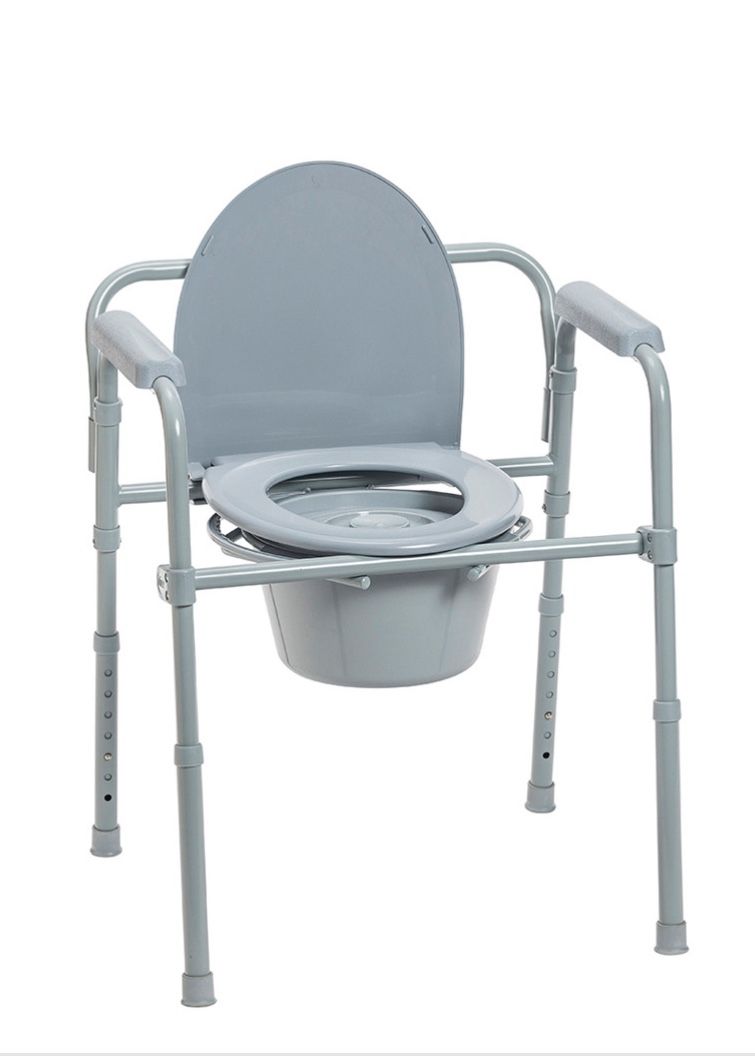 Folding Steel Commode