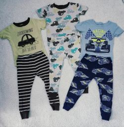 ✅️ Toddler Boy 3-Sets Carter's Car Pajamas• Size 3T• Good Condition• $10firm