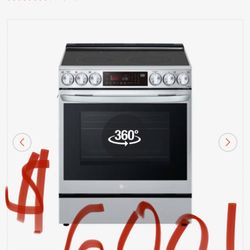 NEW LG 5 BURNER ELECTRIC RANGE!