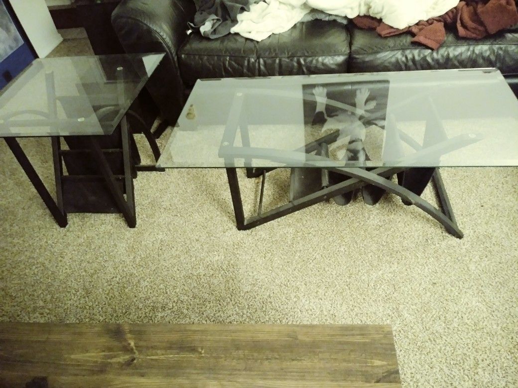 Coffee table and 2 end tables