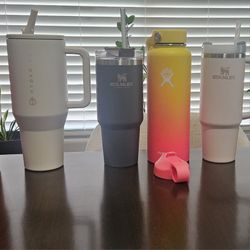 Stanley and Hydroflask Water Bottles