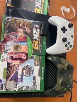 Xbox one with games 1tb storage