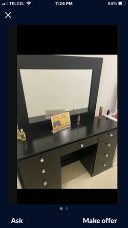 Vanity Black Premium With Mirror $449