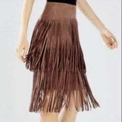 BCBG MAXAZRIA  RASHELL FRINGE SKIRT