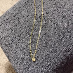 Gold Plated Chain With Star Charm. New.