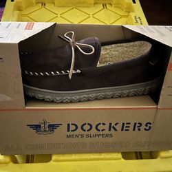 Pantuflas Size 9-10 (L) De Hombre Marca DOCKERS 