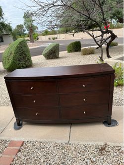 Studio by JCPenney Home Collection 6-Drawer Bow Front Dresser – Espresso