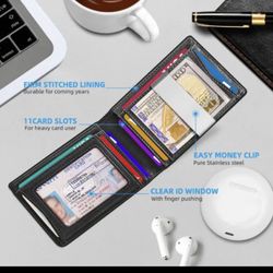 KEMISANT Mens Wallet For Airtag or Standard Use