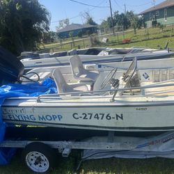 1997 14.5 Wahoo Skiff In great Shape With Title. Trailer Included