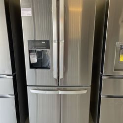 LG 21.8 cu. ft. 3-Door Smart French Door Refrigerator with Ice Maker and Water Dispenser in Stainles