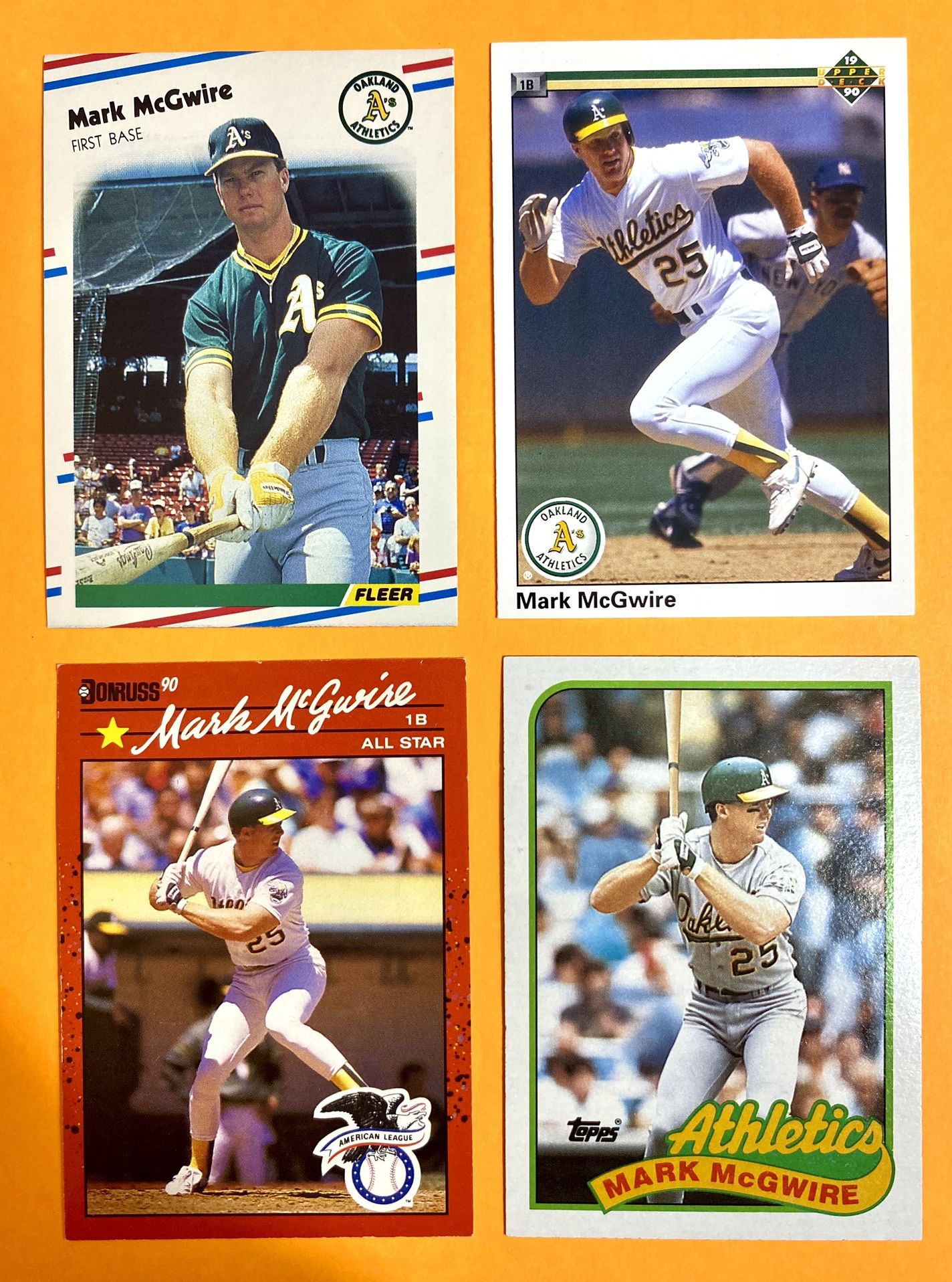Mark McGwire 4-Card Lot #2 (1(contact info removed))