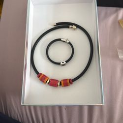 Juego Silver 925 / Coral Vintage 