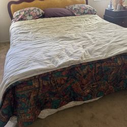 California King Bed Frame With Headboard Mattress And Box Spring 