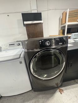 GE Front-Load Dryer Graphite Gray