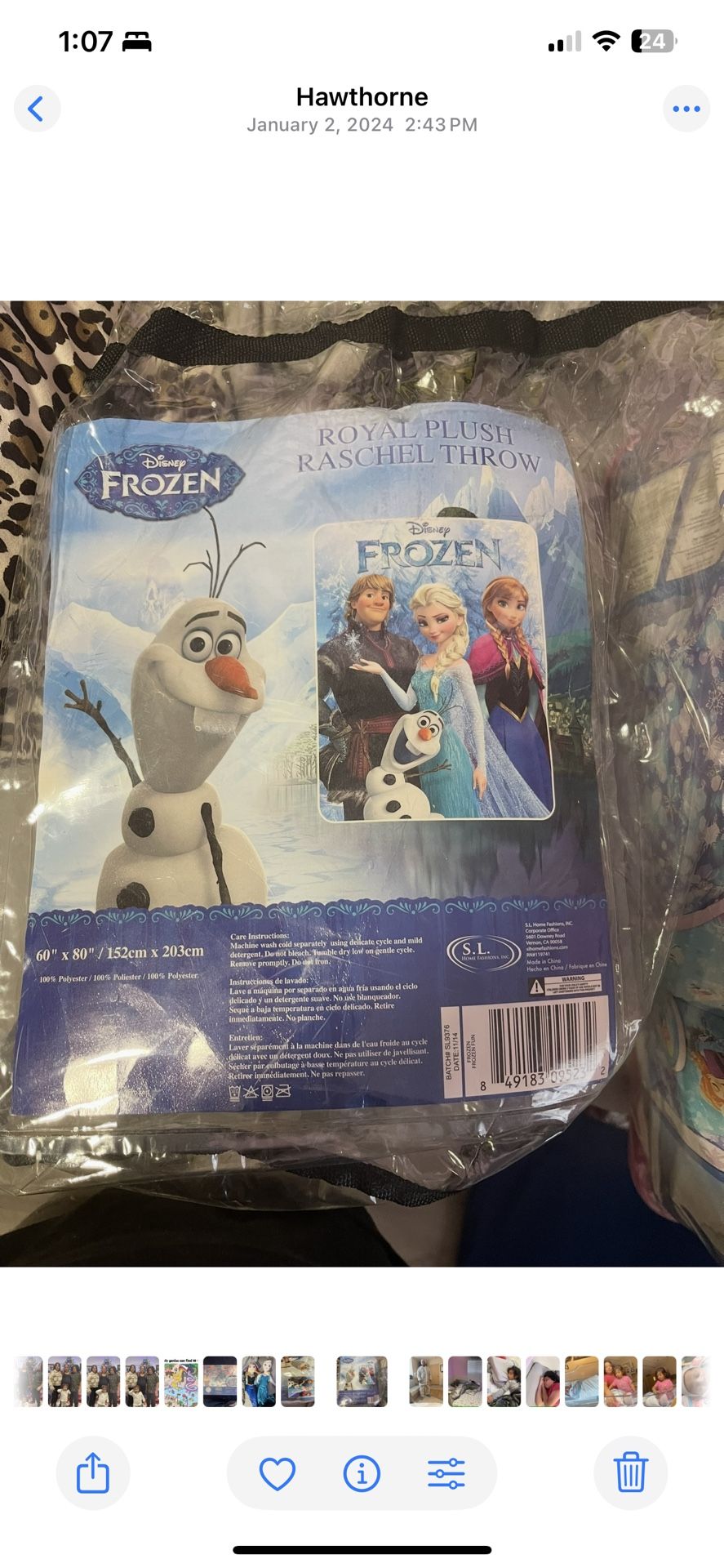 Frozen Comforter Twin Bed Set 