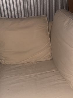 Pottery barn couch n chair