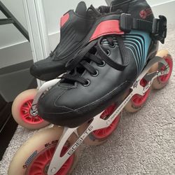 Inline Speed Skates – Black/Red Great Condition