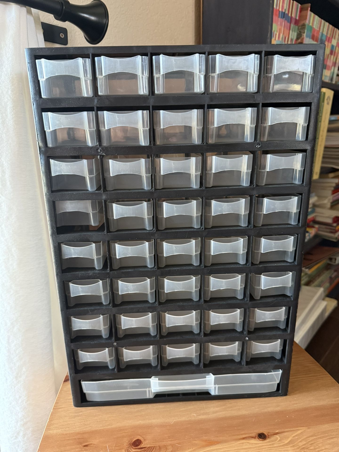 STOREHOUSE 40-Bin Organizer with Full-Length Drawer