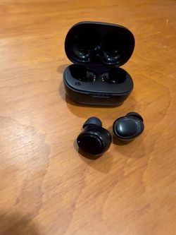 Black Wireless Earbuds with Charging Case