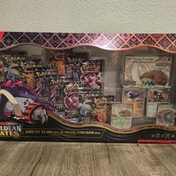 Pokemon TCG Paldean Fates Great Tusk Iron Threads Ex Premium Collection