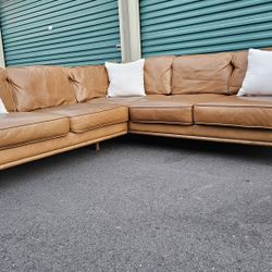 FREE DELIVERY!!! Article "Timber" Leather Sectional Couch ($3.7K Retail...50% OFF!!!)