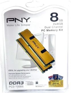 PNY 8gb Dual Channel PC Memory Kit