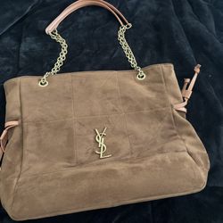 Tan and brown Saint Laurent Paris tote bag #luxurybag