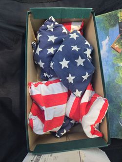 8 used patriotic Corn Hole bags