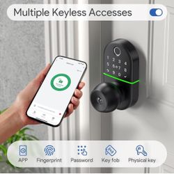 Smart Keypad Door Lock With Knob Keyless