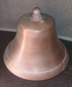 Brass bell 6" W x 4"H