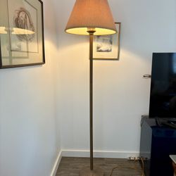 Vintage Art deco Bronze Floor Lamp Super Tall 