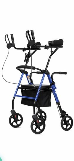 Dual-Brake Upright Walker 8" Wheels Open-box