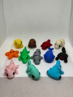3D Printed Mini Animal Figurines $3 each. Set of 12 is $30