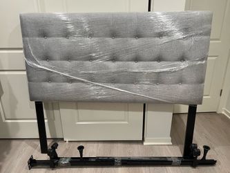 Queen size headboard and mattress frame